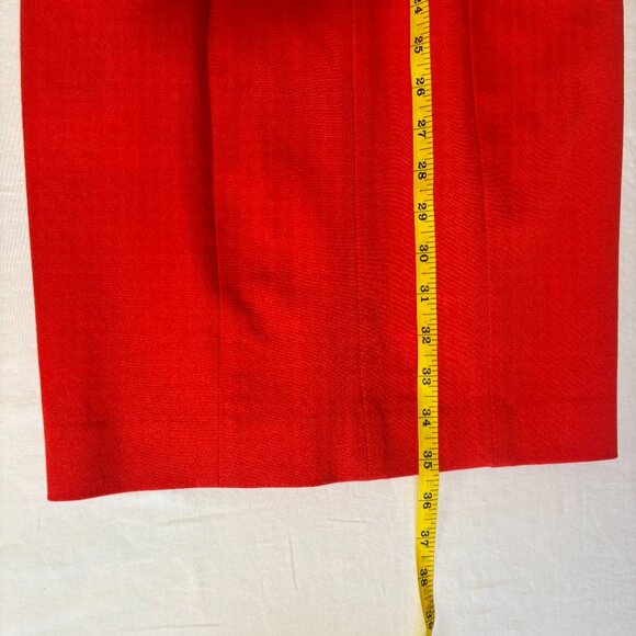 Banana Republic Red Cap Sleeve Fitted Sheath Dress - Size 4 - Picture 4 of 11